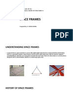 Space Frames: Subject Code: AP-411 Subject Name: Theory of Structures-Iv