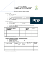 Applicationfor Accreditation Self Assessment Form