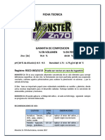 Monster Zn 70 fertilizante líquido de zinc 70