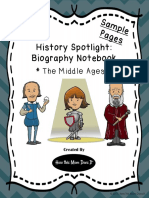 History Spotlight: Biography Notebook: The Middle Ages