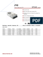 240W Single Output Switching Power Supply With PFC: Series