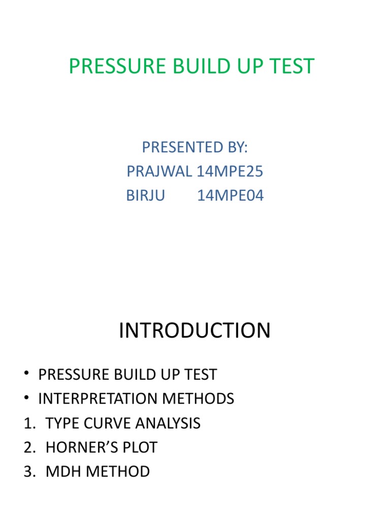 Pressure Build Up Test PDF