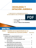 Semana 5 - 7. Análisis de La Argumentación...