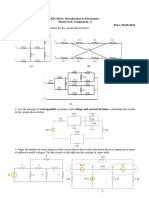 ESC201A: Introduction To Electronics Homework Assignment - 2 Date: 06.08.2021