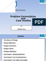 Problem Formulation and Case Studies: College of Engineering