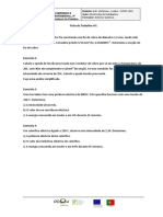 Exercícios de cálculo de resistências e intensidades em circuitos elétricos