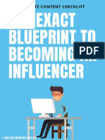 The Exact Blueprint To Becoming An Influencer 