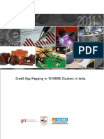 Credit Gap Mapping in 10 MSME Clusters in India 2011