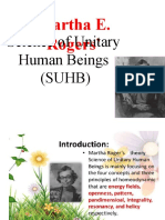 Martha E. Rogers': Science of Unitary Human Beings (SUHB)