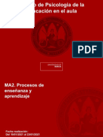 MA2. Procesos de Enseñanza y Aprendizaje - 3