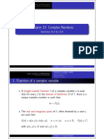 Complex Numbers 3 4 Handout 1x2