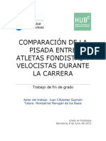 Comparación de La Pisada Entre Atletas Fondistas Y Velocistas Durante La Carrera