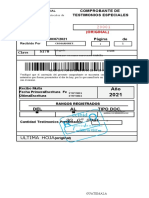 Modelo Comprobante Testimonio Especial Modificado