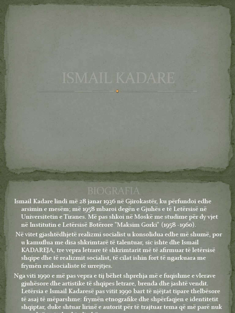 Ismail Kadare | PDF