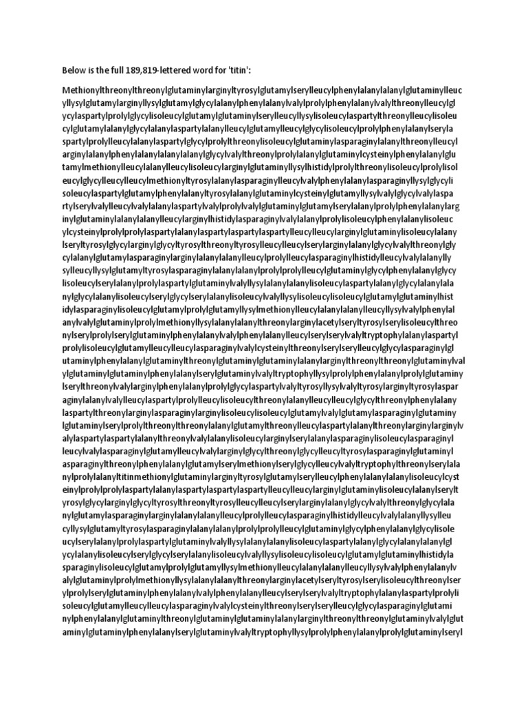 Longest word pdf