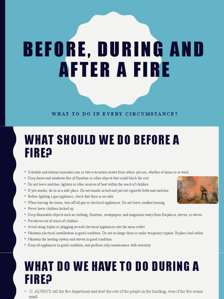 Before, During and After A Fire | PDF | Fires | Combustion