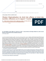 Dépénalisation Du Droit Des Affaires Et Droit Des Sociétés, Réflexions Sur Le Rapport _Coulon_ _ Lexbase