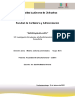 Tarea3.4 - Investigaciones - Introduccion - A La Auditoria Administrativa - y La Consultoria - Metodologia Del Auditor