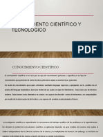 Conocimiento Científico y Tecnológico