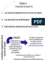 La evolución de la noción de objeto en los bebés según Piaget y Baillargeon