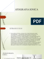 Cromatografía iónica: análisis de iones en aguas