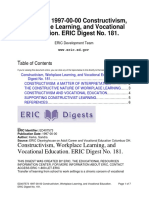 ED407573 1997-00-00 Constructivism, Workplace Learning, and Vocational Education. ERIC Digest No. 181