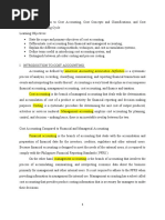 CHAPTER 1 - Introduction To Cost Accounting