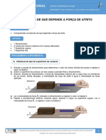 Forças de atrito experimentais