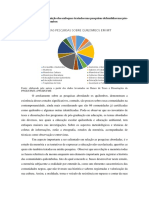 Gráfico sobre a distribuição dos enfoques tratados nas pesquisas defendidas nas pós