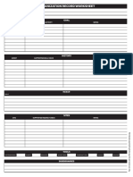 Organization Record Worksheet: Goal Supported Activity Notes