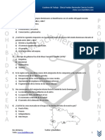 Clínica de Ciencias Sociales con preguntas sobre historia dominicana