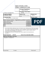 Kingston University, London Assessment Submission Form