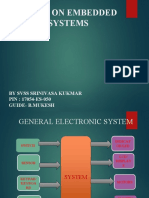 Project On Embedded Systems: by Svss Srinivasa Kukmar PIN: 17054-ES-050 Guide-B.Mukesh