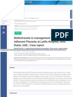 Methotrexate in Management of Morbidly Adherent Placenta at Latifa Hospital, DHA, Dubai, UAE. - Case .Webarchive