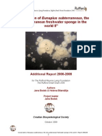 Conservation of Eunapius Subterraneous, The Only Subterranean Freshwater Sponge in The World II