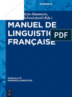 Manuel de Linguistique Francaise PDF-51875855