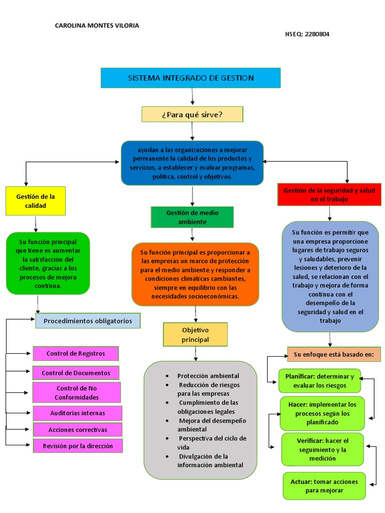 Mapa Conceptual del Sistema de Gestión | PDF | Calidad (comercial ...