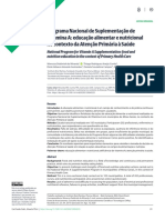 Programa Nacional de Suplementação de Vitamina A: Educação Alimentar e Nutricional No Contexto Da Atenção Primária À Saúde