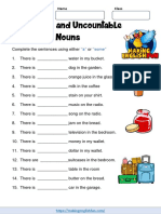 Countable and Uncountable Nouns: 'A'' 'Some''