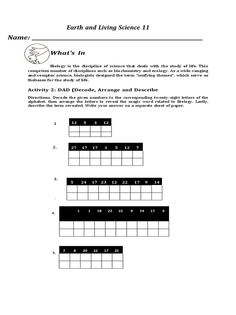 Unifying Themes of Life Activity Guide | PDF