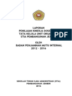 LAPORAN-SPMI-TAHUN-2016 Kinerja Dosen