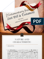 Essential Characteristics of a Will