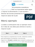 Dieta para El Acné Alimentos Que Debe Consumir y Evitar (Con Menú Ejemplo) - Tua Saúde