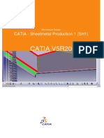 Catia V5R20: CATIA - Sheetmetal Production 1 (SH1)