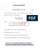 Solving a First Order PDE