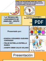 Grupo N°6-Tema N°5-La Técnica Del Lanzamiento de Jabalina.