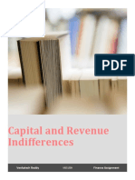 Capital and Revenue Indifferences