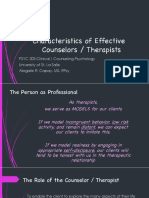 Characteristics of Effective Counselors