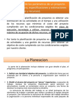 1.4. Planificación de Los Parámetros de Un Proyecto. (Alcance, Estructura, Especificaciones y Estimaciones de Tiempos, Costos y Recursos)