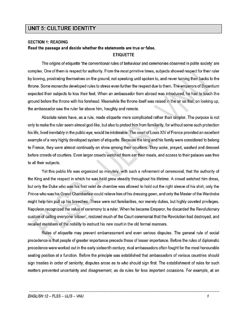 UNIT 5 - Paper | PDF
